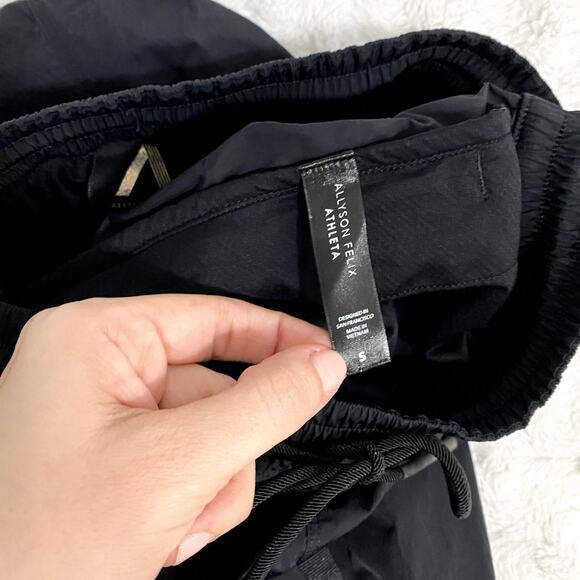 Athleta Allyson Felix Black Legend Jogger Athletic Workout Track Pants S - Picture 6 of 10